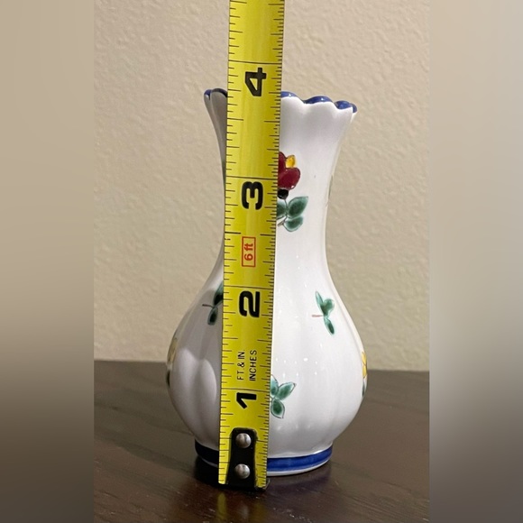 Gmundner Keramik Austria Flowers Hand Painted Small Ceramic Vase - Picture 4 of 5